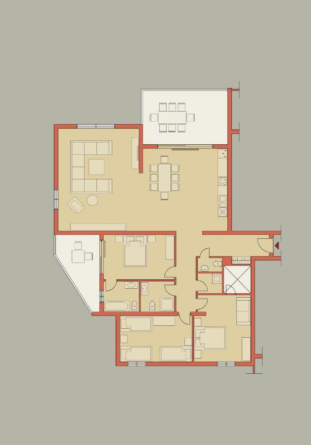 Apartment Peninsula Лижнян Экстерьер фото